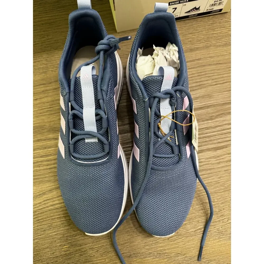 adidas Kids' Racer TR23 Youth Size 7 Blue Lilac Running Shoes